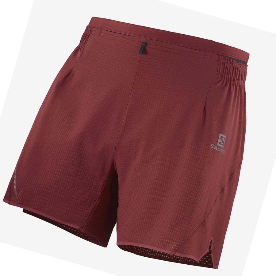 Bermudas Salomon SENSE AERO 5\'\' Hombre Rojos | MX 3156HAP